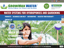 Tablet Screenshot of growmaxwater.com